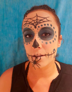 make up halloween sugar skull calavera