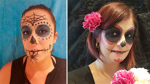 Tuto déguisement Halloween : Maquillage tête de mort Mexicaine